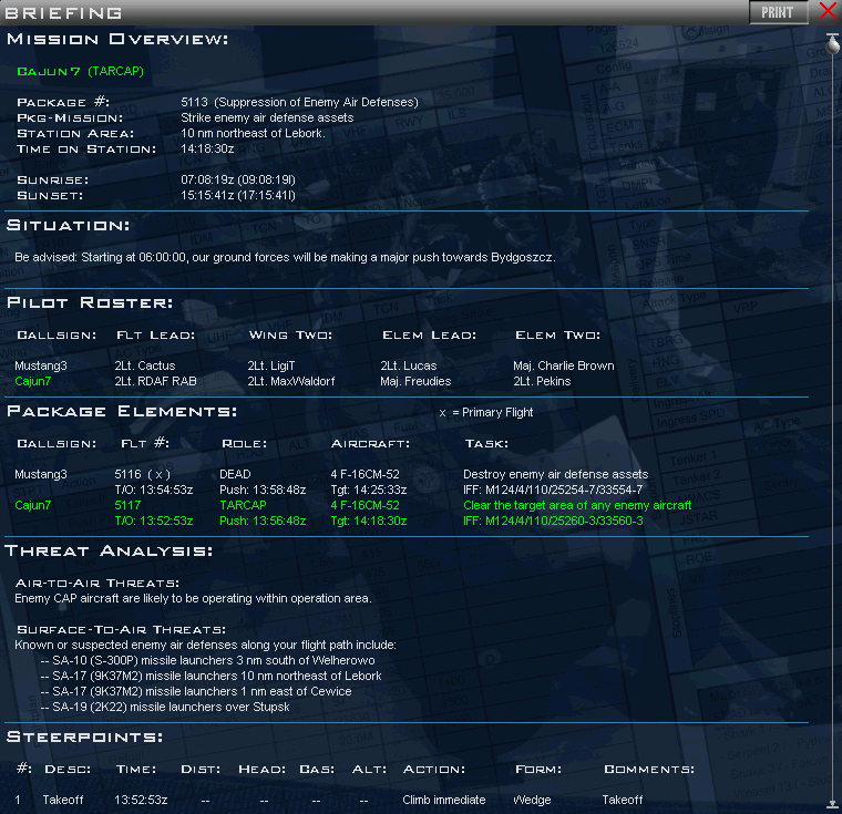 Introduction to BMS Multiplayer: Part 2 9 Briefing